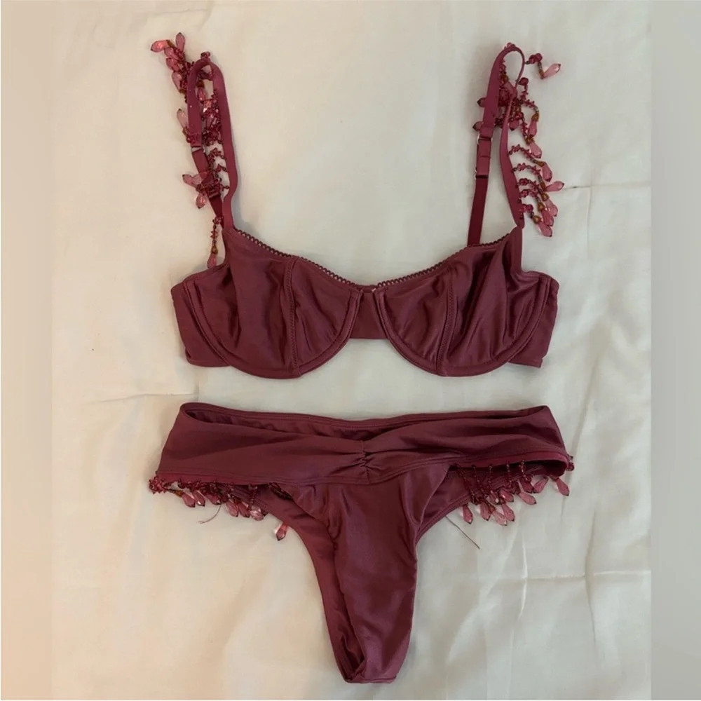 Frankie's Bikinis Sydney Sweeney beaded Bikini set - Picture 5 of 9